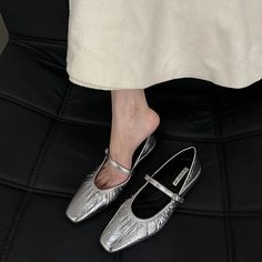 LBSFY  -  2024 Luxury Designer Women Mary Jane Shoes Fashion Elegant Shallow Soft Sole Shoes Ladies Outdoor Dress Flats Summer Shoes Party Flats, Outdoor Dress, Zapatos Mary Jane, Mary Jane Shoes Flat, Womens Mary Janes, Buckled Flats, Dress Flats, Mary Jane Shoes Womens, Womens Ballet Flats