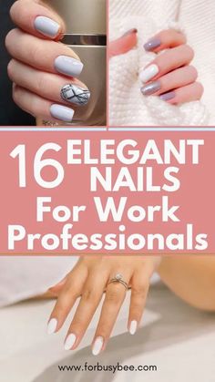 elegant nails for work professionals Trendy Nails For Work, Hospital Approved Nails, Ceo Woman Nails, Business Professional Acrylic Nails, Work Nails Professional Acrylic, Nail Color For Interview Professional, Professional But Fun Nails, Nails For An Interview, Elegant Professional Nails