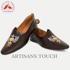 Elevate Your Style with Handcrafted Embroidered Slip-On Shoes** Welcome to our Etsy shop, where we take pride in offering a diverse range of high-quality footwear designed to elevate your style and comfort. Dive into the world of exquisite craftsmanship with our collection of men's embroidered slip-on shoes, meticulously handcrafted to perfection. Whether you're dressing up for a special occasion or adding a touch of sophistication to your everyday look, our shoes are sure to make a statement. **Craftsmanship and Quality At our workshop, we uphold the tradition of fine craftsmanship, ensuring that each pair of our embroidered slip-on shoes is crafted with precision and care. Made from premium soft leather, our shoes boast durability, comfort, and style. The intricate handcrafted embroidery Brown Round Toe Loafers For Wedding, Brown Wedding Loafers With Round Toe, Traditional Formal Slip-ons With Leather Sole, Formal Embroidered Wedding Shoes With Round Toe, Traditional Round Toe Slip-ons For Formal Occasions, Traditional Formal Slip-ons With Round Toe, Embroidered Formal Closed Toe Loafers, Formal Embroidered Round Toe Loafers, Traditional Closed Toe Formal Loafers