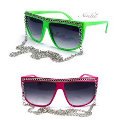 Sunglasses With Chain, Women Glasses, Chain Women, Inspirational Celebrities, Flats Top, Long Chain, Lady Gaga, Chain Styles