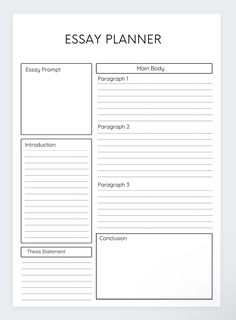 an image of a writing paper with the words easy planner on it