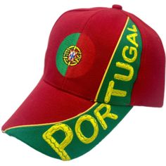 Portugal Portuguese National Flag Sports Hat Hat has the Portuguese Flag Embroidered on the front and Portugal on the side, also has Portugal embroidered on the back strap Hat has Velcro Starp for easy adjustment to the perfect fit Snapback Sports Hat With Embroidery, Embroidered Snapback Hats For Sports, Embroidered Snapback Sports Hat, Baseball Cap With Embroidered Logo For Sports Events, Portuguese Flag, Dog Belt, Unusual Hats, Cool Belt Buckles, Boiler Room