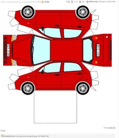 an image of a red car cut out