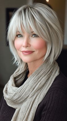 Layered Stacked Bob Haircut, Bob Haircut Back View, Silver Bob, Mom Haircuts, Bob Haircut Ideas, Stacked Bob, Blonde Bob Hairstyles