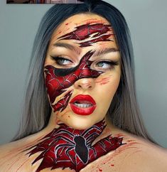 Halloween Backgrounds Wallpapers, Superhero Makeup, Halloween Nails 2022, Wallpapers Halloween, Pfp Halloween, Halloween Tattoo Ideas, Creative Halloween Makeup