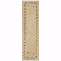 Elevate your home with the timeless elegance of our Hand Loomed Wool Runner Rug, a harmonious blend of tradition and contemporary style. Expertly crafted in India, this 2'-3" X 8' runner, standing at a comfortable height of 3/8", boasts a BEIGE/MULTI color palette that is both versatile and inviting. The rug features a minimalist design with a rich beige base, accentuated by symmetrical, geometric border patterns in a contrasting dark tone. Decorative motifs are subtly placed at the corners, adding an element of visual intrigue that captivates and complements a variety of interior spaces. Made with the finest wool, this runner rug embodies durability and comfort, ensuring a soft underfoot experience with every step. Its hand-loomed construction speaks of skilled artisanship, offering a uni 20’ Runner Rug, Border Patterns, Geometric Border, Hand Loomed Rug, Kitchen Runner Rug, Wool Runner Rug, Border Pattern, Wool Runners, Wool Crafts