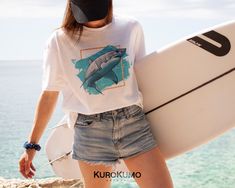 Casual White Shark Design Tops, White Casual Tops With Shark Design, Casual White Tops With Shark Design, Summer Short Sleeve T-shirt With Shark Design, Casual Summer T-shirt With Shark Design, Casual Short Sleeve T-shirt With Shark Design, Summer T-shirt With Shark Design, Short Sleeve, Summer T-shirt With Shark Design And Short Sleeves, Indie Graphic Tees