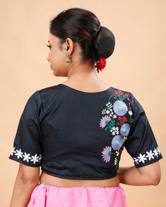 a ready-made, pure cotton, embroidered design blouse. These types of blouses are popular for their comfort and aesthetic appeal, especially in traditional and ethnic wear.  Blouse available in 32,34 waist size waist-32 =36 Bust waist-34=38 Bust Fitted Multicolor Embroidered Blouse With Cutdana, Fitted Multicolor Embroidered Cutdana Blouse, Fitted Blouse With Multicolor Embroidery And Cutdana, Multicolor Floral Embroidered Blouse Piece For Navratri, Traditional Embroidered Fitted Shirt, Traditional Multicolor Embroidered Blouse Piece, Traditional Fitted Embroidered Shirt, Festive Embroidered Fitted Shirt, Festive Fitted Embroidered Shirt