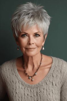 Cute Pixie Haircuts - Trendy Hairstyles - Pixie Haircut - Short Haircut Girl Ladies Over 60 Hairstyles, Short White Hair For Older Women, Short Haircuts For Women Over 60, Short Hair Styles For Women Over 60 Chic, Hairstyles For Over 70 Year Old Women, Hair Styles For Women Over 70, Short Flippy Hairstyles, Pixie Hairstyles For Older Women, Silver Pixie