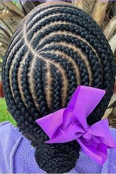 Kids Cornrows Black Girls Hairstyles For Kids Braids Cornrows Natural Hair Styles, Corn Roll All Back Styles, Easy Cornrow Hairstyles For Kids, Rubber Band Hairstyles For Kids, Cornrow Styles For Kids, Braids For Black Kids, Kids Cornrows