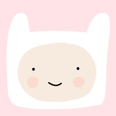 a white cat with black eyes on a pink background