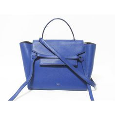 Celine Belt Bag Mini 2way Leather Blue W28(Bottom)40(Front)H25d17 Handle Height: Approx. 11cm (From The Body) Strap (Approx. 80cm) Cloth Bag Celine Micro Belt Bag, Blue Belt Bag With Adjustable Strap, Celine Blue Bag, Celine Belt Bag, Celine Mini Luggage, Hand-tooled Blue Crossbody Shoulder Bag, Belt Bag, Cloth Bags, Bag Lady