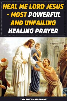 jesus heals the people with his hands in front of him and says, if you need