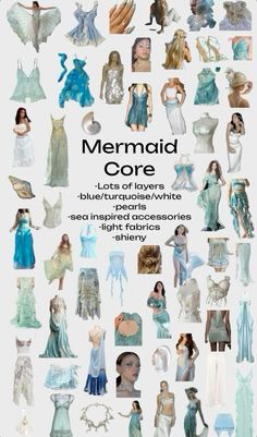 a poster with many different types of dresses and hair on it's back cover