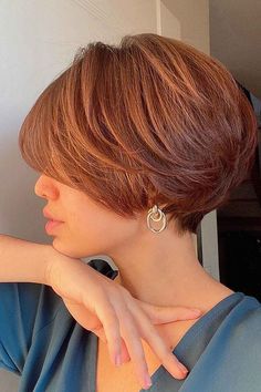 Short Red Hair, Pixie Bob Haircut, Haircuts For Fine Hair, Short Hair Cuts For Women