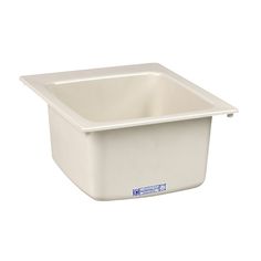 a white plastic container on a white background