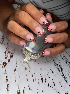 Disney Nails Design Acrylic, Nail Ideas For Disneyland, Mickey Acrylic Nails, Nail Inspo For Disney, Disney Square Nails, Short Disney Acrylic Nails, Short Square Disney Nails, Pretty Disney Nails