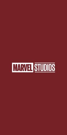 the logo for marvel studios on a red background