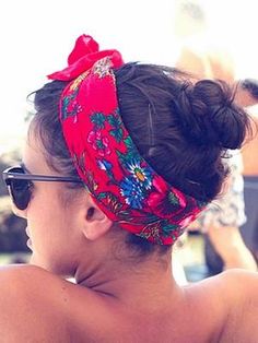 Have so many scarves to style this during summer! Summer Suitcase, Fishtail Braid, Quick Hairstyles, Beach Hair, Looks Style, Hair Dos, Scarf Hairstyles, Cancun, Hair Day