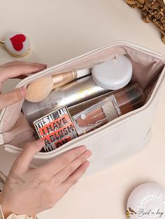 Bird in Bag - Portable Double-Layer Cosmetic Bag with Large Capacity for Travel, Business Trips, and Storage Makeup Case Organization, Organizer Purse, Large Makeup Bag, Printed Makeup Bag, Professional Bag, Kit Bag, Toiletry Bag Travel, Makeup Bags Travel, Travel Cosmetic Bags