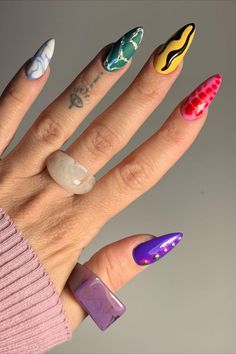 📸 artfriendlyclub Matching Nails, Shellac Colors, Nails Trend, Nails Now, Instagram Nails, Cherry Print