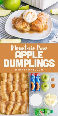 the mountain view apple dumplings recipe is ready to be eaten