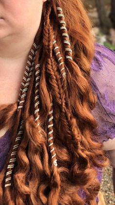 Viking Braids, Dreadlock Jewelry, Hair Cuffs, Viking Hair, Dread Beads, Ombré Hair, Hair Jewelry Wedding, Hair Rings, Trending Hairstyles