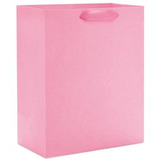 a pink shopping bag on a white background