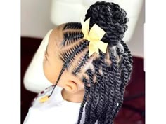 Grosgrain Ribbon Mini Hair Bow Clips - Kofi Kreations Easy Cornrows, Kids Hairstyles Girls Black, Kids Haircuts, Cabello Afro Natural, Kid Hairstyles, Birthday Hairstyles