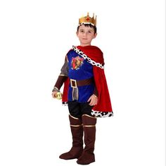 Halloween - Prince Charming Costume - Lusy Store LLC Prince Costume For Boy, Prince Charming Costume, Prince Costume, King Costume, Boy Halloween, King Outfit, Fantasias Halloween, Boy Costumes, Carnival Costumes