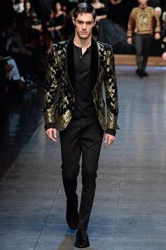 Menswear Details, Party Jackets, 2016 Menswear, Wedding Suits Men, Dolce E Gabbana, Mens Fashion Suits, Dolce And Gabbana Man, Fall 2015, Suit Fashion