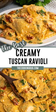 the best creamy tuscan ravioli recipe ever