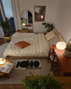 Small Wooden Room Ideas, White Cozy Bedroom Ideas, White Boho Bedroom, Dream Apartment Decor, Room Redesign, Bedroom Décor, Redecorate Bedroom, Cozy Room Decor, Apartment Decor Inspiration