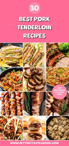 Try 30 of the best pork tenderloin recipes that are juicy, flavorful, and easy to prepare. These dishes, from savory marinades to comforting roasts, are perfect for weeknights or gatherings. Juicy Pork Tenderloin Recipes, Best Pork Tenderloin, Best Pork Tenderloin Recipe, Juicy Pork Tenderloin, Tenderloin Recipes, Pan Meals, Pork Tenderloin Recipes, Roasts, Sheet Pan Recipes