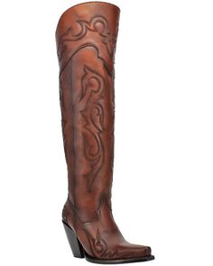 Dan Post Womens Seductress Western Boots - Snip Toe, Brown Dan Post Womens Boots, Duffel Bag Pattern, Women Boots Outfit, Tall Western Boot, Cognac Boots, Womens Cowgirl Boots, Boot Barn, Leather Duffel Bag