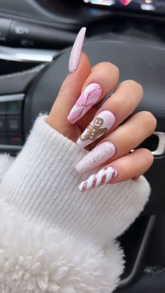 Nail Art Funky, Long Nail, Luxury Nails, Christmas Nail