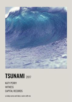 the front cover of tsunami's latest album, featuring an ocean wave