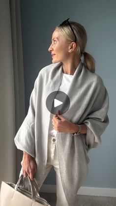 2.4M views · 128K reactions | How to make a CARDIGAN from a SCARF 🤌🏻

ZO ŠÁLU 👉🏻 KARDIGAN 😉 

Dnes už je riadne cítiť zimu 🥶 tak možno sa zíde 💪🏻 | S I L V I A  Š K U L T É T Y Scarf Wearing Styles, Capsule Wardrobe Women, How To Wear A Scarf, Trendy Sewing, Stylish Scarves, Scarf Women Fashion, Folding Clothes, Over 50 Womens Fashion, Scarf Tying