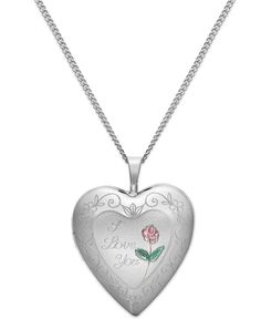 in stock Macy's Pendant Jewelry As Gift, Mother's Day Heart Locket Necklace With Hallmark, Valentine's Day Heart Locket Necklace With Hallmark, Valentine's Day Heart Shaped Locket Necklace With Hallmark, Valentine's Day Locket Pendant Necklace, Silver Macy's Jewelry Gift, Silver Macy's Jewelry For Gift, Macy's Silver Jewelry For Gifts, Macy's Heart Necklace For Valentine's Day