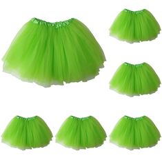 This package contains 5 (five) neon green girl size tutu skirts. Elastic covered stretch waist. Best for toddlers to age 8+! WAIST: 16" unstretched to 30" fully stretched. LENGTH: 11-12". Perfect for dance class, costumes, or playtime! Great for princess birthday party favors. 100% supersoft polyester tulle. Hand wash, lay flat to dry. So Sydney Brand. Neon Outfits Party, Princess Birthday Party Favors, Luigi Costume, Diy Tutus, Tutu Skirt Kids, Kids Ballet, Green Tutu, Kids Tutu, Ballet Kids