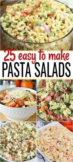 25 easy to make pasta salads that are perfect for any meal