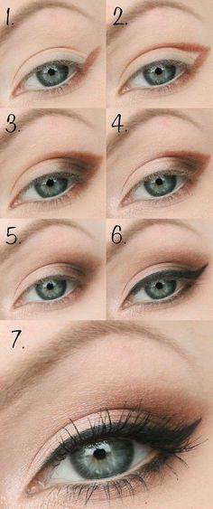 Gold And Brown Eye Makeup, Mata Hooded, Brown Eye Makeup Tutorial, Make Up Mata, Eyeshadow Tutorial For Beginners, Halloweenský Makeup, Diy Makeup Remover, Tutorial Eyeliner, Eyeliner Tips