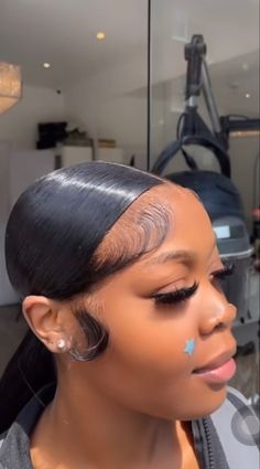 Ponytail Install, Frontal Ponytail, Long Ponytail Hairstyles, Low Ponytail Hairstyles, Slick Ponytail, Slicked Back Ponytail, Sleek Ponytail Hairstyles, Frontal Wig Hairstyles, Black Ponytail Hairstyles