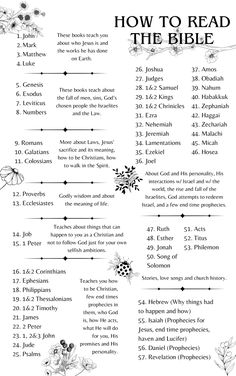 How to read the Bible: A high-resolution printable plan. Read Bible In Order, Order Of Reading The Bible, Guided Bible Study For Women, Methods To Study The Bible, Bible Books To Read When, How To Read Bible Daily, How To Read Bible In Order, How Do You Read The Bible