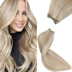 #p18 613 virgin highlight blonde color hair bundle most popular hair color in 2021 pure virgin human hair products Highlight Ash Blonde, Diy Hair Extensions, Highlight Blonde, Hair Highlight, Hair Extension Tools, Highlight Color, Lighter Hair, Sew In Weave, Weft Hair Extensions