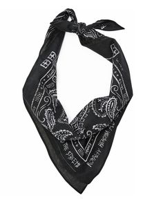 The Ghosted Bandana Black/White is inspired by a traditional bandana designs, printed with an exclusive customised print using Ksubi details. This bandana is made from a black lightweight cotton fabric with a white design. Bandidos Motorcycle Club, Bandana Designs, Black Bandana, Bandana Design, Motorcycle Club, Cotton Bandanas, Printing Center, White Design, A Black