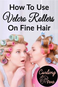 How to Use Velcro Rollers on Fine Hair – Curling Diva Velcro Curlers, Rollers Tutorial, Curling Fine Hair, Velcro Hair Rollers, 2023 Bob, Hair Curlers Rollers