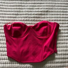 Zara Strapless Cropped Corset Color: Pink Size: Large Never Worn, Completely New Bachelorette Party Hat, Cropped Corset, Sock Outfits, Vacay Outfits, Trendy Dress Outfits, Looks Party, Closet Fashion, Cute Everyday Outfits, Trendy Dresses