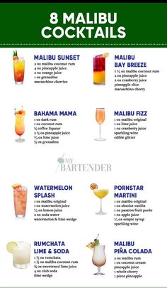 the 8 most popular cocktails in malaysia info for drinks that are different from each other