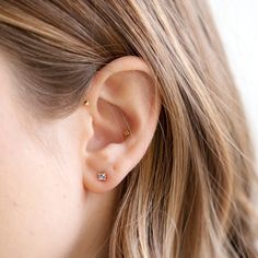 delicate + edgy. The perfect little pop of sparkle to add to your ear stack. Earring Specifications: diamonds measure 3mm + weight .32ct total diamonds are handset in 14k yellow, white or rose gold choose from salt and pepper, black or white diamonds Alexis Russell Jewelry, Conch Earring, White Gold Set, Ear Stack, Diamond Stud Earrings, Salt And Pepper Diamond, Diamond Stud, Shop Engagement Rings, White Rose Gold